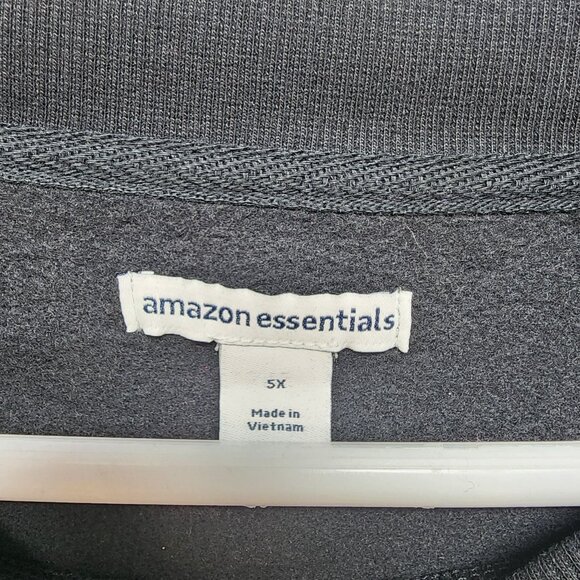 Womens Oversized Black Sweatshirt  Size 5X Crewneck Casual - Picture 2 of 5